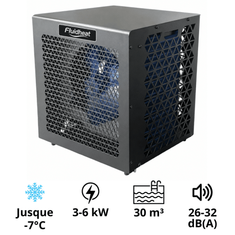 Pompe à chaleur piscine 6 kW full inverter Mini 6 Fluidheat
