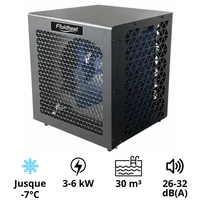 Pompe à chaleur piscine 6 kW full inverter Mini 6 Fluidheat