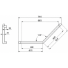 Barre de maintien coudée 135° BE-LINE® DELABIE