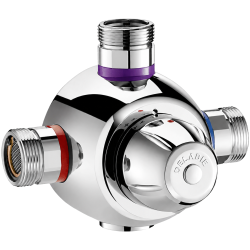 Mitigeur Premix confort thermostatique pour alimentation de 6 à 40 douches sporting en eau mitigée