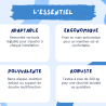 Barre de maintien en T avec remontée verticale coulissante BE-LINE DELABIE