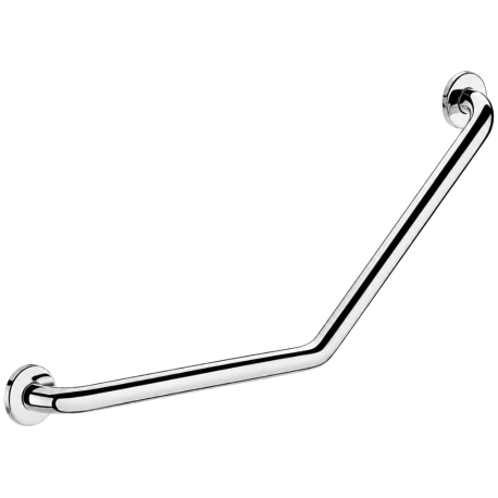 Barre de maintien coudée 135° Inox brillant - 400 x 400 Ø 25 Delabie