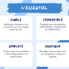Tubulure d'alimentation pour urinoir FINO DELABIE