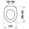 Abattant WC Jika Zeta thermoplast blanc