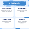 Barre de maintien rabattable Basic satiné DELABIE
