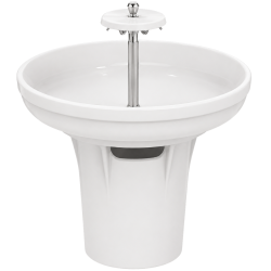Lavabo circulaire Ø 95 cm Contour 21 PORCHER + Pied + Robinetterie