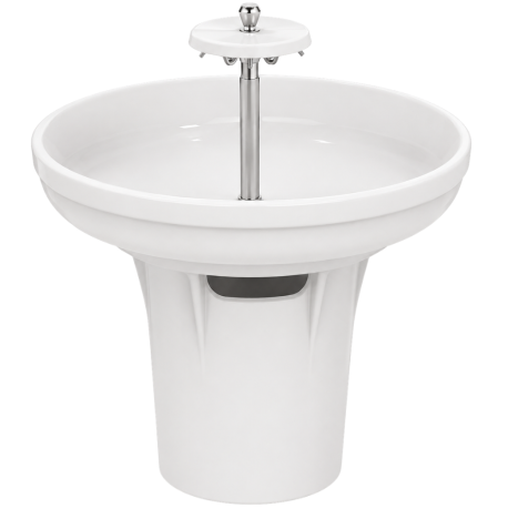 Lavabo circulaire Ø 95 cm Contour 21 PORCHER + Pied + Robinetterie