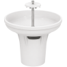 Lavabo circulaire Ø 95 cm Contour 21 PORCHER + Pied + Robinetterie