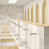 Robinet de lavabo automatique mural TEMPOMATIC 4 DELABIE