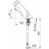 Mitigeur de lavabo temporisé TEMPOSOFT MIX 2 DELABIE