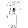 Distributeur de savon liquide sur gorge DELABIE