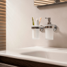 Distributeur de savon liquide mural en verre Victoria Roca