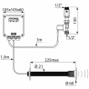 Robinet d'urinoir automatique TEMPOMATIC DELABIE