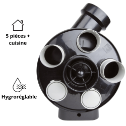VMC Simple flux hygroréglable PENTA 160 Axelair VMC Simple flux hygroréglable PENTA 160 Axelair