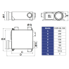 VMC simple flux hygroréglable HYGRO PLATT 160 extra-plate AXELAIR
