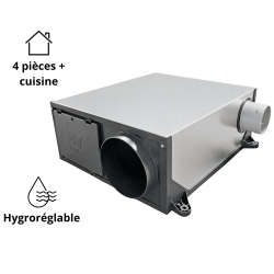 VMC simple flux hygroréglable HYGRO PLATT 160 extra-plate AXELAIR VMC simple flux hygroréglable HYGRO PLATT 160 extra-plate AXELAIR