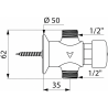 Robinet d'urinoir temporisé Tempostop 1/2" Delabie