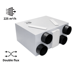VMC HR 200 EVO Double Flux autoréglable AXELAIR VMC HR 200 EVO Double Flux autoréglable AXELAIR