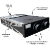 VMC HRI-E Double Flux autoréglable Piquage 4 x 125 mm AXELAIR
