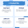 Distributeur d'essuie-mains pour 500 formats Delabie