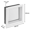 Grille de ventilation habillage GVH D155 à 280 GVH55000278 Poujoulat Inox-Galva