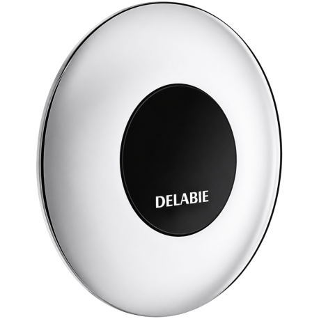 Robinet de chasse automatique WC Tempomatic Delabie en traversée de cloison