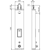 Colonne de douche temporisée monocommande TEMPOMIX DELABIE