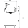 Évier 2 bacs + égouttoir 120 cm Maris MRG 621 Franke