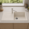 Évier de cuisine Zia XL 6S Silgranit Blanco