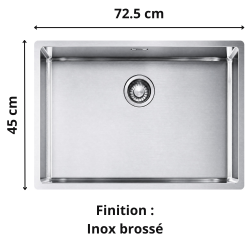 Évier sous plan 1 bac 80 cm Box BXX 110-68 XL Franke