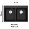Évier 2 bacs 80 cm Maris MRG 620-34-34 Franke