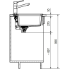 Évier 2 bacs 80 cm Maris MRG 620-34-34 Franke