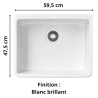 Évier Timbre 1 bac 60 cm Belfast BAK710 Franke