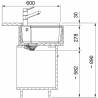 Évier timbre 2 bacs 80 cm Belfast BAK720 Franke