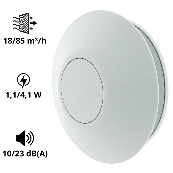 Extracteur d'air Smart 85 m3/H Panol