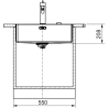Évier sous plan 1 bac 55 cm Box BXX 110-50 Franke