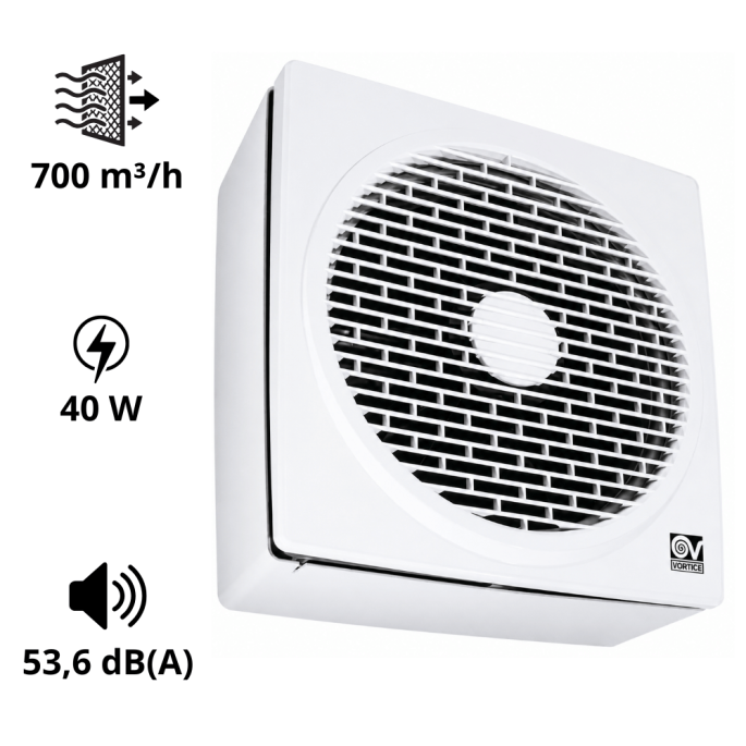 Extracteur VARIO 700 m3/h Universel à fort débit AXELAIR