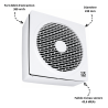 Extracteur VARIO 380 m3/h Universel à fort débit AXELAIR