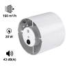Extracteur GHOST 80 m3/h hélicoïde en conduit AXELAIR