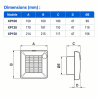 Extracteur PUNTO 175 m3/h Universel de faible profondeur moteur AXELAIR