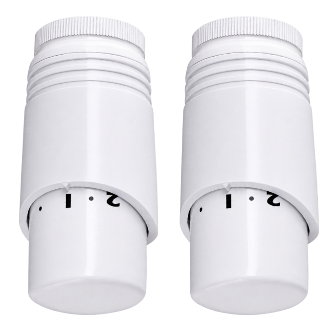 Tête thermostatique design blanche M30x1,5 Fluidheat