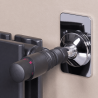 Tête thermostatique design noire M30x1,5 Fluidheat