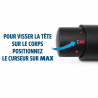 Tête thermostatique design noire M30x1,5 Fluidheat