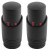 Tête thermostatique design noire M30x1,5 Fluidheat