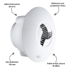 Extracteur d'air Icon 15 hygrostat 70 m3/H Panol