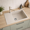 Évier 1 cuve + égouttoir 80 cm Maris MRG 611-XLC Franke
