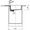 Évier 1 cuve + égouttoir 80 cm Maris MRG 611-XLC Franke