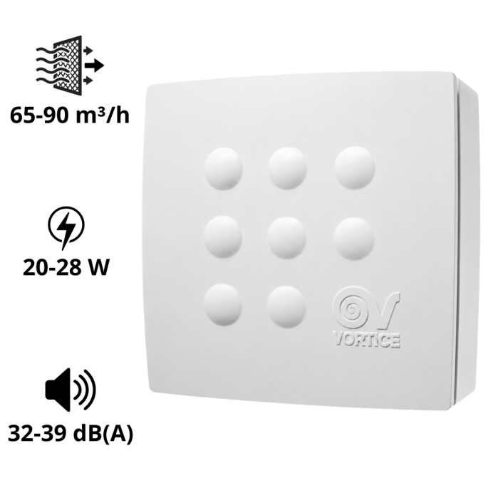 Extracteur QUADRO 60 / 85 m3/h Centrifuge à fort débit AXELAIR
