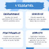 Pack cuisine "en pont" – meubles bas et hauts+ Plan de travail + Crédence + Accessoires - Blanche & Bois