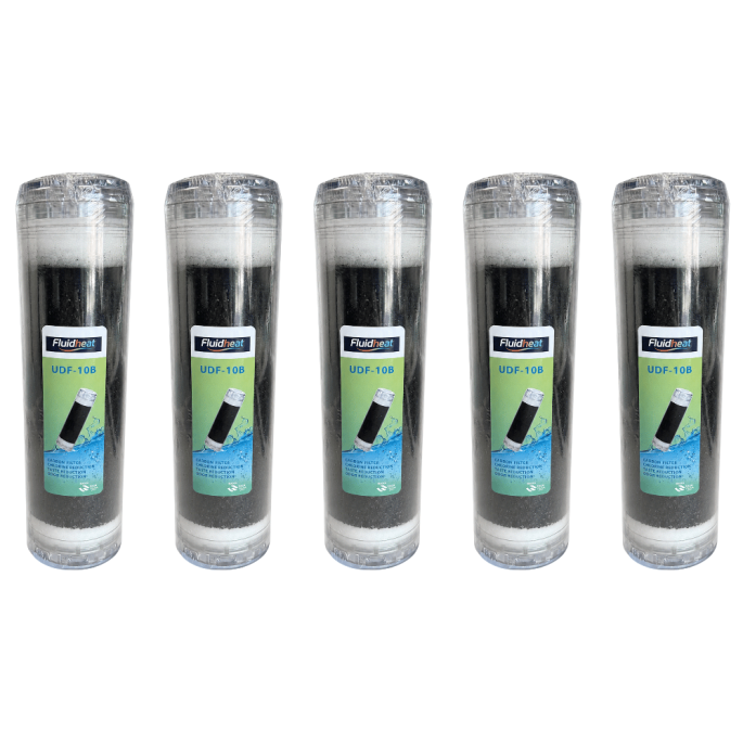 Lot de 5 cartouches charbon actif 10" Fluidheat